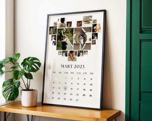 Kişiye Özel 'Kalp' Çift Posteri