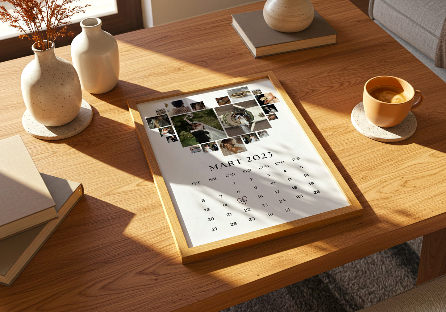 Kişiye Özel 'Kalp' Çift Posteri