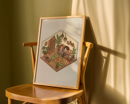 Kişiye Özel 'Chibi' Çift Posteri