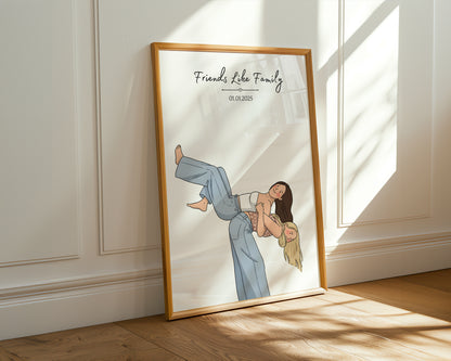 Kişiye Özel 'Linked' Arkadaşlık Posteri