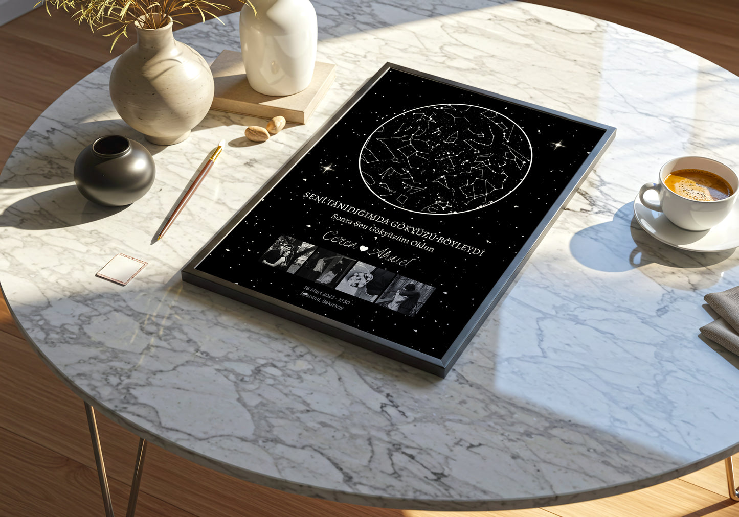 Kişiye Özel 'Seni tanıdığım gün' Gökyüzü Posteri