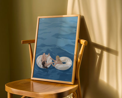 Kişiye Özel 'Besties' Arkadaşlık Posteri