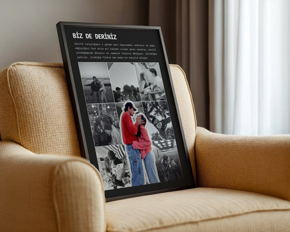 Kişiye Özel 'Kolaj' Çift, Arkadaşlık Poster