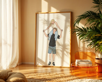 Kişiye Özel 'Goofy' Çift Posteri