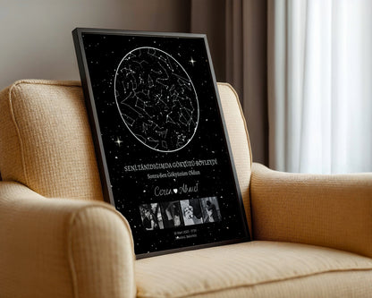 Kişiye Özel 'Seni tanıdığım gün' Gökyüzü Posteri