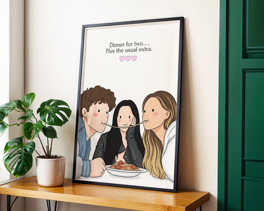 Kişiye Özel 'Linked' Arkadaşlık Posteri