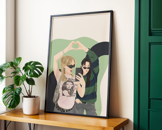 Kişiye Özel 'Besties' Arkadaşlık Posteri