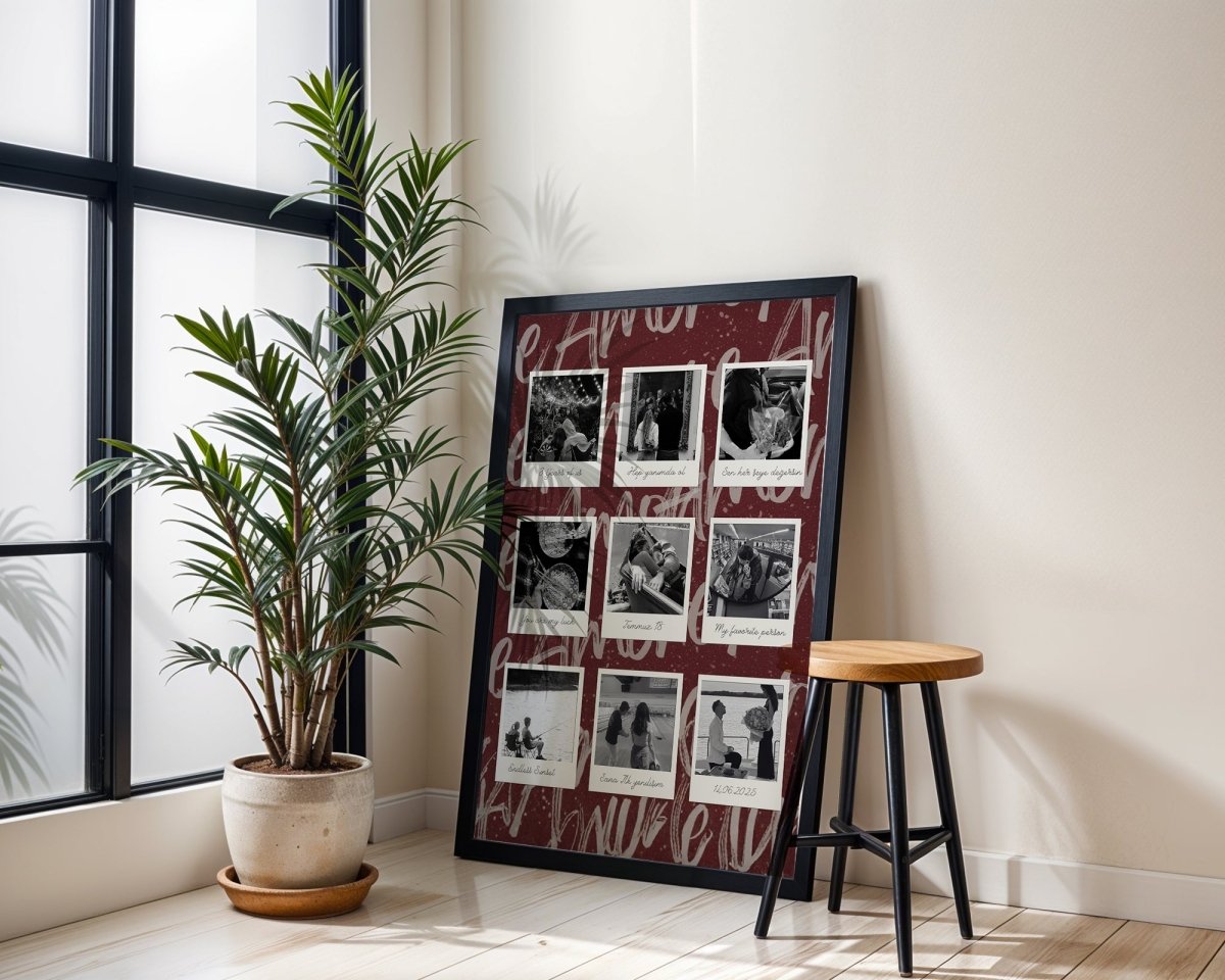 Kişiye Özel 'Amore' Çift Posteri - Posteriya®