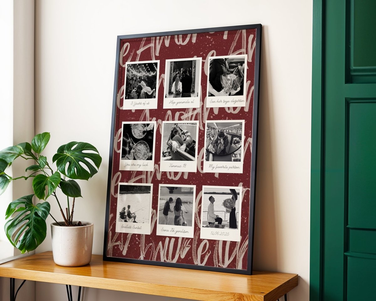 Kişiye Özel 'Amore' Çift Posteri - Posteriya®