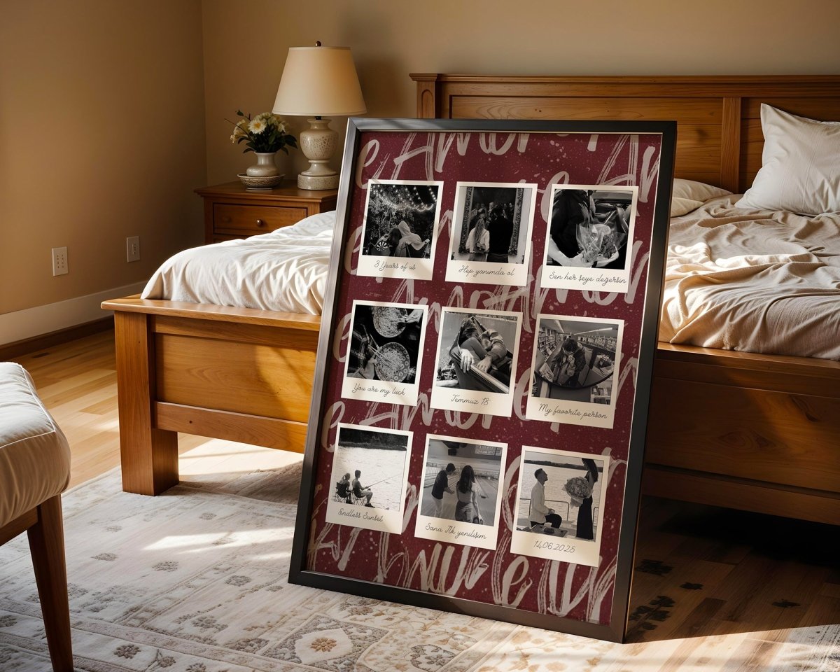 Kişiye Özel 'Amore' Çift Posteri - Posteriya®