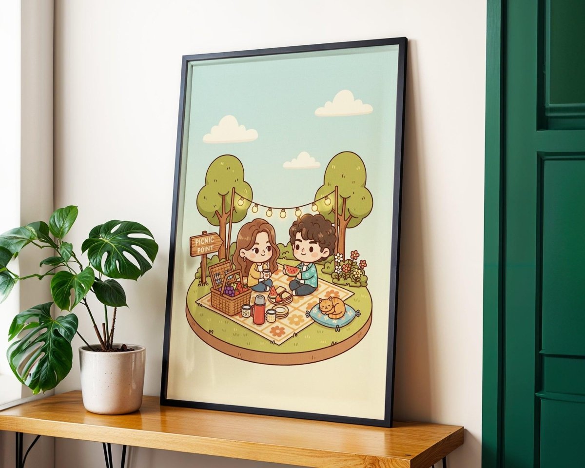 Kişiye Özel 'Chibi' Çift Posteri - Posteriya®