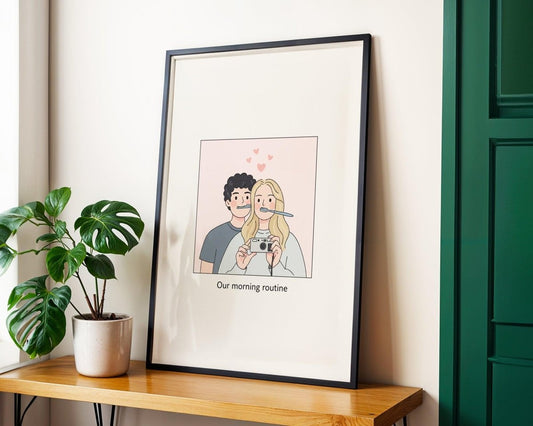 Kişiye Özel 'Cutie' Çift Posteri - Posteriya®