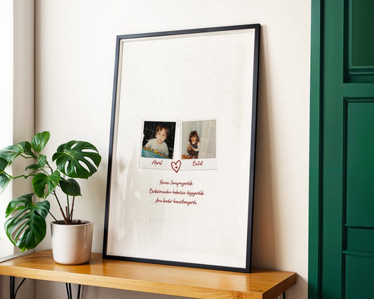 Kişiye Özel 'Paloroid' Çocukluk Fotografı Poster - Posteriya®